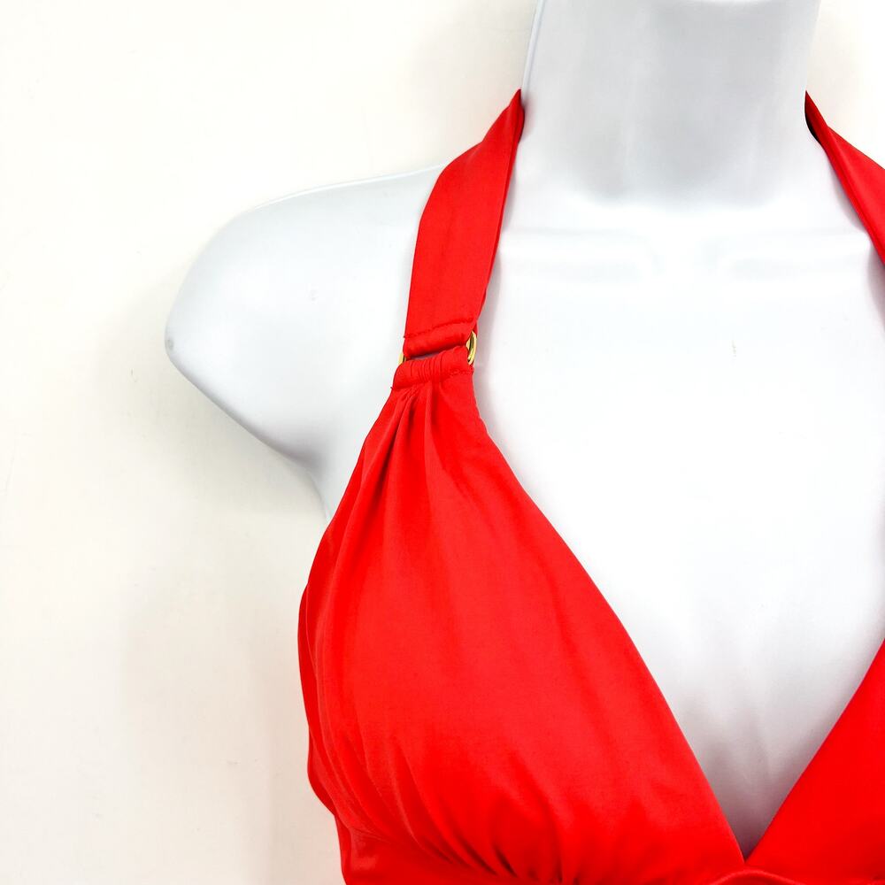 TOMMY BAHAMA Novelty Pearl Tankini Top XS Pink Halter Ring UPF 50+ NWOT - Picture 6 of 13